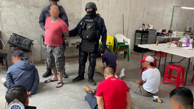 Organised Crime Squad detectives make multiple arrests. Picture: NSW Police