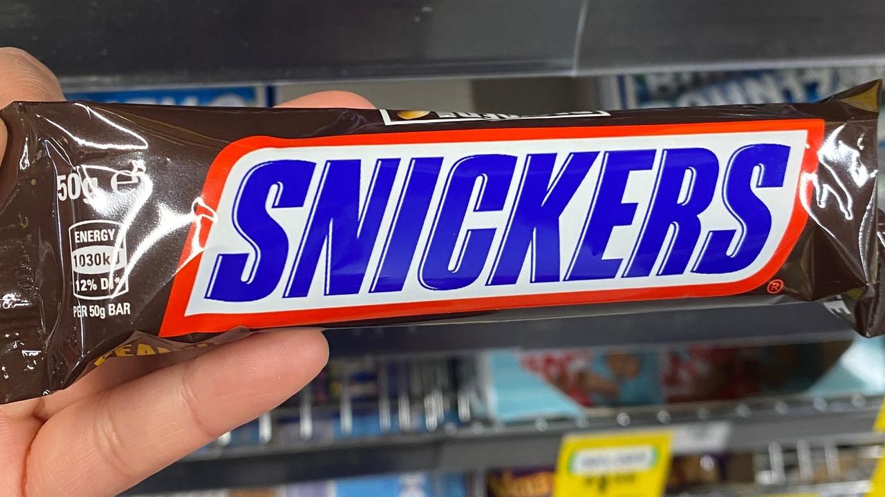 A Snickers bar which was made in a Chinese factory. Picture: Supplied.