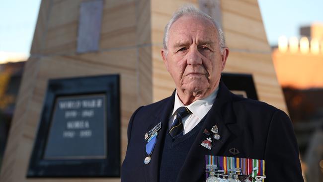 MACARTHUR CHRONICLE/AAP. Dutchy Holland poses for a photo in Campbelltown, Thursday, 6th June 2019. Dutchy, who is the long serving Campbelltown RSL Sub Branch President, is receiving an OAM. (AAP IMAGE / Robert Pozo)