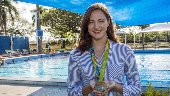 Swimmer Cate Campbell was inspired by Leisel Jones. Picture: Daryl Wright