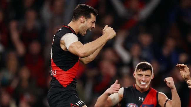 Kyle Langford is Essendon’s leading goalkicker this season. Picture: Michael Klein