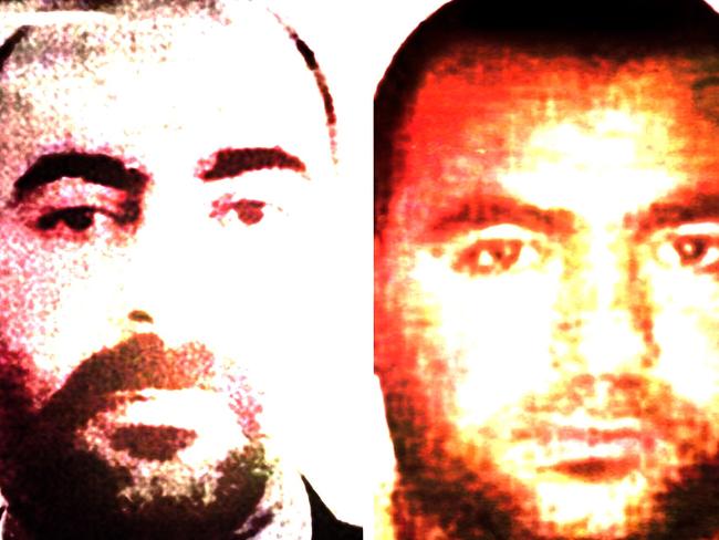 Man of many faces... Two of the few known images of Abu Bakr Al-Baghdadi from the early 2000s.