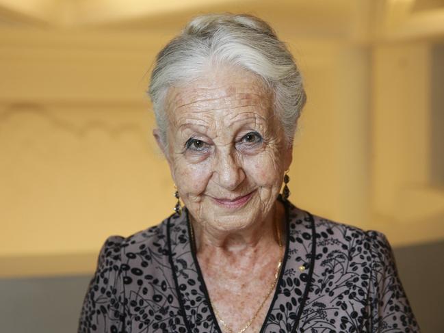 Holocaust survivor Olga Horak at the Sydney Jewish Museum. Picture: Justin Lloyd.