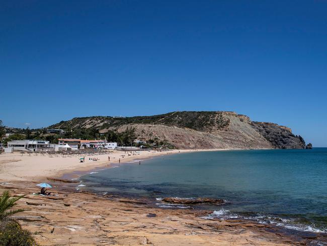 The beach in Portugal where the McCanns were holidaying. Picture: AFP