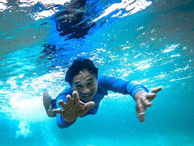 Li Cunxin has more time for bodysurfing now he’s finished up as Queensland Ballet’s artistic director. Picture: Nigel Hallett