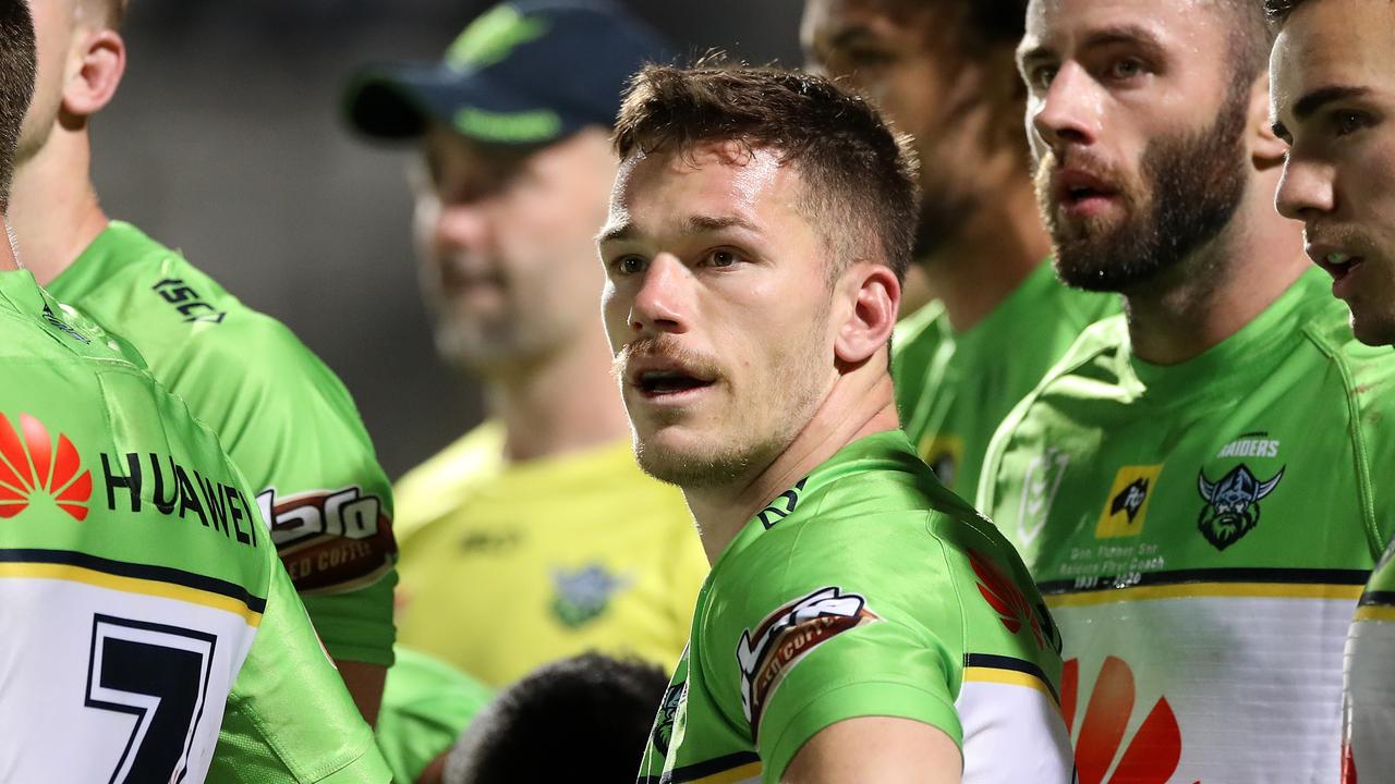 Tom Starling looks on after a Sharks try last time they met. (Photo by Mark Kolbe/Getty Images)