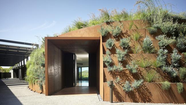 Greenwall of weathering steel. Picture: Lisa Evans