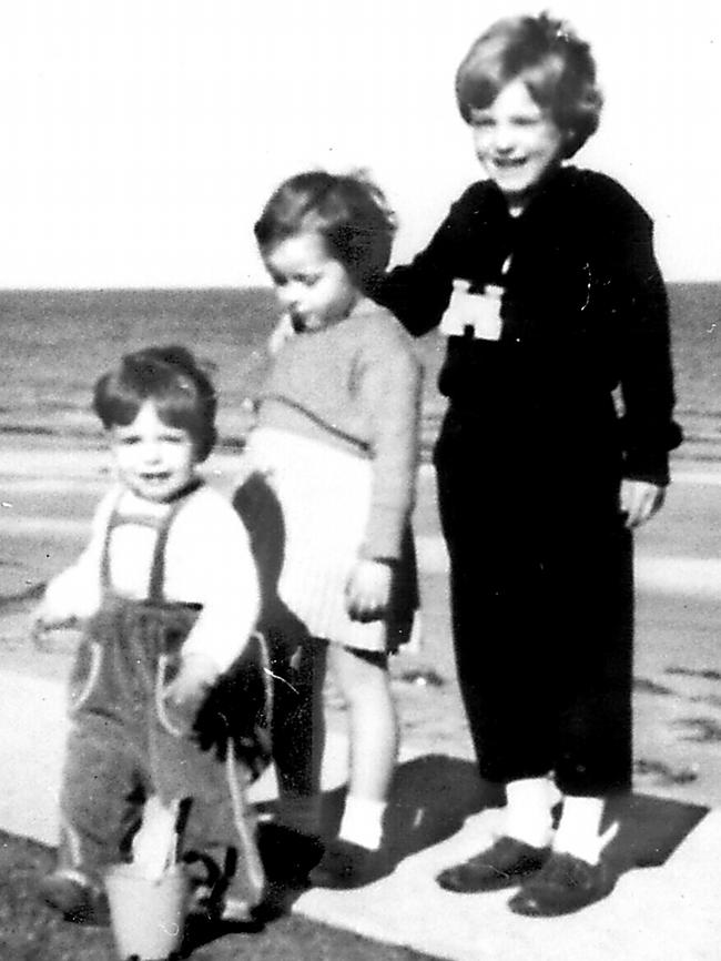 Family photo of the missing Beaumont children (L-R) Grant (6), Arnna (7) & Jane (9), who disappeared from Glenelg Beach on Australia Day 1966. Picture: Supplied