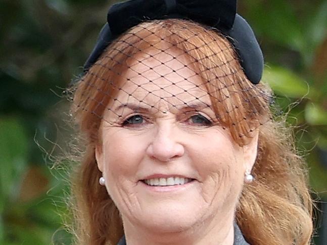 WINDSOR, ENGLAND - FEBRUARY 27: Sarah, Duchess of York attends the Thanksgiving Service for King Constantine of the Hellenes at St George's Chapel on February 27, 2024 in Windsor, England. Constantine II, Head of the Royal House of Greece, reigned as the last King of the Hellenes from 6 March 1964 to 1 June 1973, and died in Athens at the age of 82. (Photo by Chris Jackson/Getty Images)