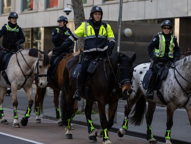 Victoria Police executive is in a bitter standoff over pay with the rank and file. Picture: Diego Fedele