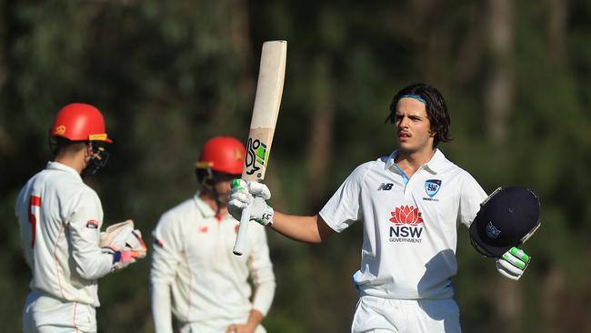 Sam Konstas has rocketed into Test calculations after a hot start to the Sheffield Shield season. Picture: Mark Evans/Getty Images