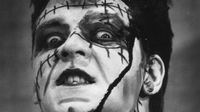 Filepic of actor Russell Crowe As ''Eddie'' In Rocky Horror Show 14 Dec 1987 D/M theatre stage production