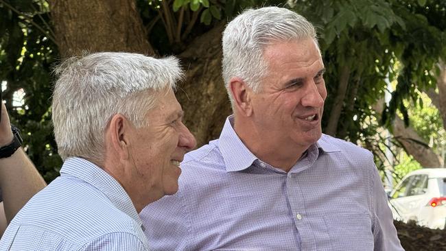 NQ Dry Tropics CEO Scott Crawford and Minister for Natural Resources Dale Last. Picture: Natasha Emeck