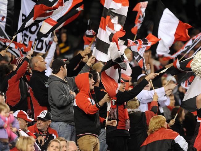 St Kilda continues to have a strong following and membership base around the bayside suburbs Picture: AAP Image/Joe Castro