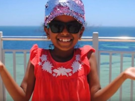 Aishwarya died at Perth Children’s Hospital over the Easter weekend. Picture: 9 News