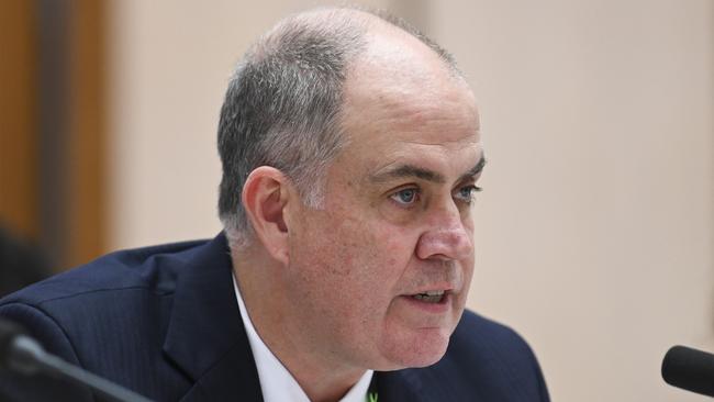 CANBERRA, Australia, NewsWire Photos. May 30, 2024:  Australian Broadcasting Corporation Managing director, David Anderson appears before Senate Estimates at Parliament House in Canberra. Picture: NewsWire / Martin Ollman