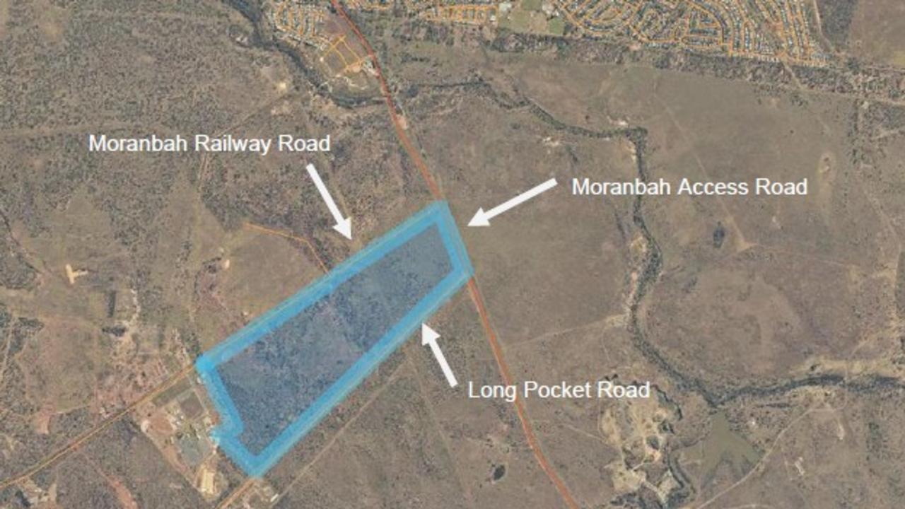 Queensland Mines Rescue Service Moranbah training centre site aerial view.