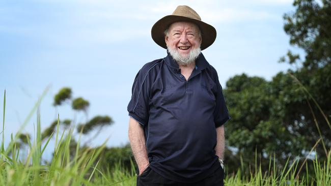 Author and passionate supporter of Australia becoming a republic Tom Keneally at his home in Manly, Sydney, on Wednesday. Picture: John Feder