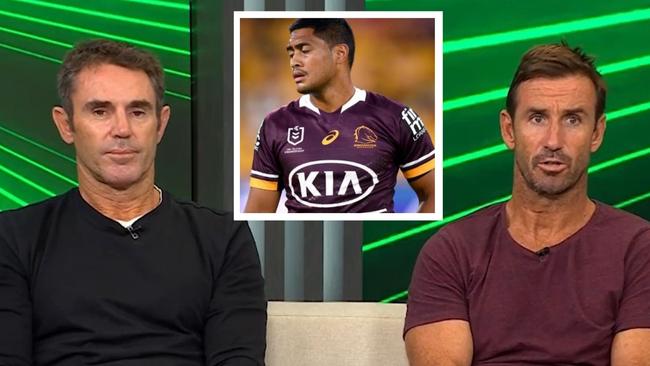 Fittler and Johns have a simple message for Anthony Milford. Photo: YouTube and NRL Photos