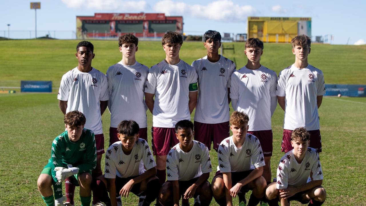 The Queensland Under 16 White team featuring players from FQ Academy Far North &amp; Gulf. Picture: Damien Briggs / Football Australia