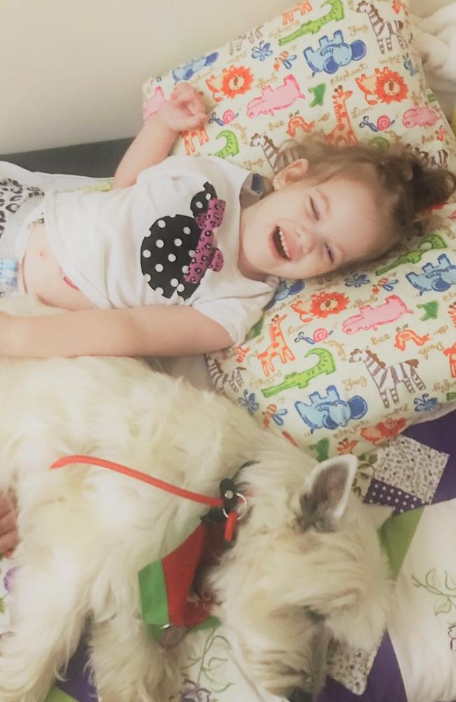 Charli's mum Louise is trying to crowd fund a therapy dog to help with her condition.