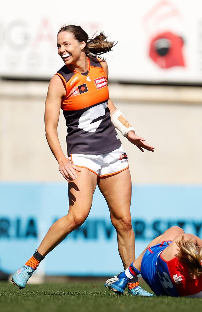 Dalton in action during AFLW Round 01 last year. Picture: Michael Willson/AFL Photos via Getty Images