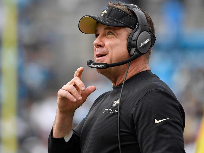 (FILES) In this file photo Head coach Sean Payton of the New Orleans Saints watches his team play against the Carolina Panthers during the first quarter of their game at Bank of America Stadium on December 29, 2019 in Charlotte, North Carolina. - Orleans Saints head coach Sean Payton has tested positive for the new coronavirus, becoming the first person from the National Football League known to have contracted the disease. Payton said he is feeling tired but resting at home after going into self quarantine. (Photo by GRANT HALVERSON / GETTY IMAGES NORTH AMERICA / AFP)