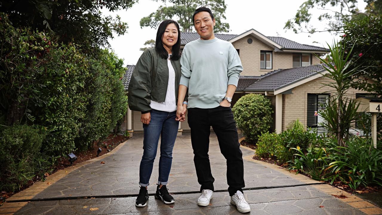 Sellers (LR) Wendy and her husband Todd are hoping to move their small family elsewhere on the Lower North Shore. Picture: Adam Yip