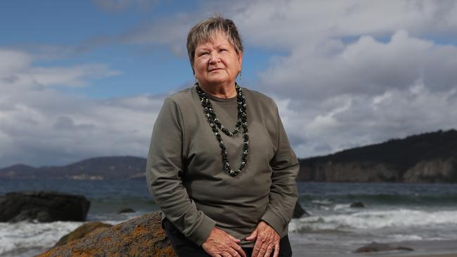 TASWEEKEND. Aunty Jeanette James. Palawa Shell Necklace exhibition to be held in January at Bett Gallery in Hobart. Picture: Nikki Davis-Jones