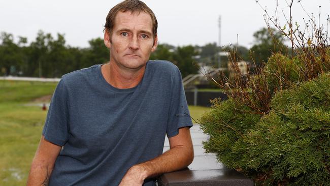 Gold Coast stonemason Adam Emery was diagnosed with an aggressive form of silicosis in December 2019 and is unsure of how long he has to live. Photo: Tertius Pickard.