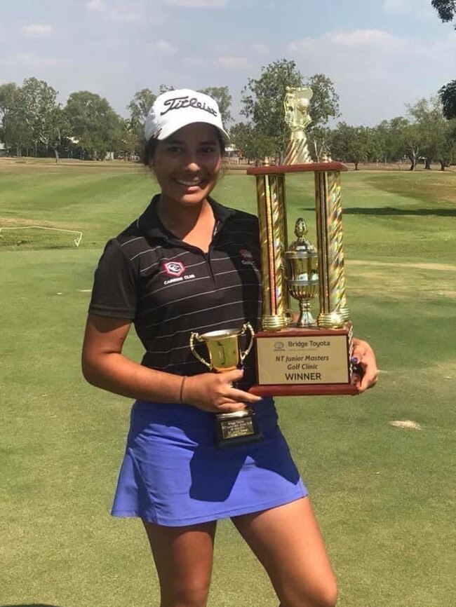 Katelyn Rika after winning the 2018 NT Junior Masters.