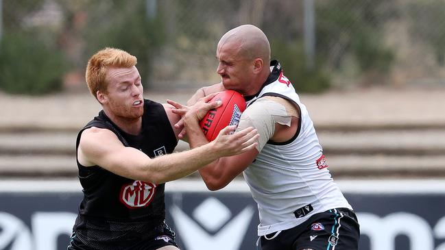 Sam Powell-Pepper impressed in Port Adelaide’s internal trial. Picture: Sarah Reed