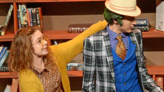 Mrs Phelps (Paige Baker) loves all things literary in Matilda the Musical. Picture: Jann Houley