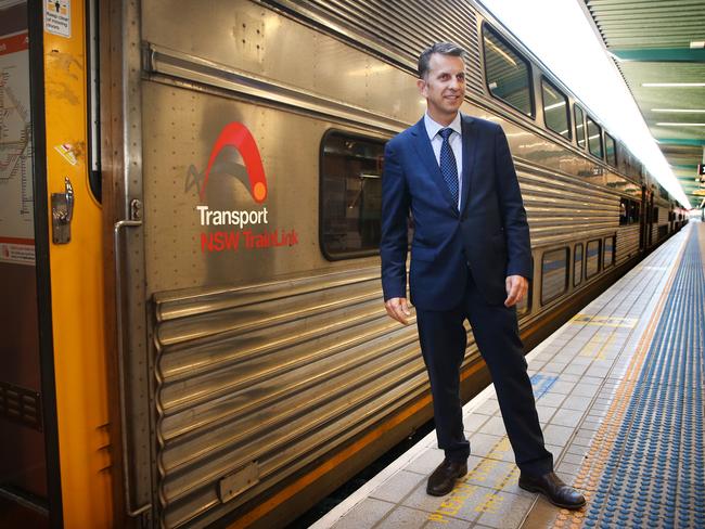 Transport Minister Andrew Constance made the announcement today. Picture: Richard Dobson