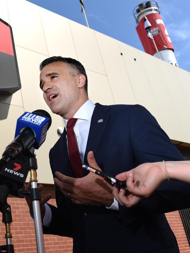 Opposition leader Peter Malinauskas said a Labor Government would strike a deal to bring the race back to Adelaide. Picture: Naomi Jellicoe