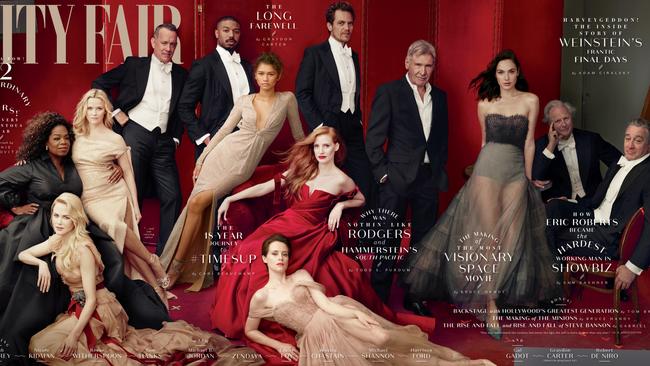 The Vanity Fair cover shot by Annie Leibovitz out this week.