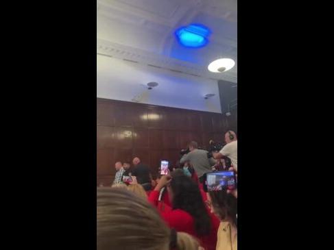 Farage Shouts 'Boring' as Protester Interrupts Speech