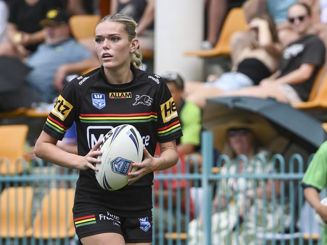 CANBERRA, AUSTRALIA, NewsWire Photos. MARCH 9, 2024: Westpac Tarsha Gale Cup - NSWRL Junior Reps Round Six Canberra Raiders vs Penrith Panthers at Raiders Belconnen in Canberra. Picture: NCA NewsWire / Martin Ollman