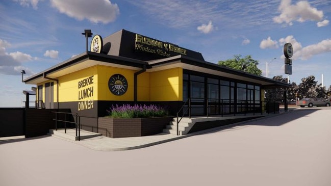 Artist’s impression of the new Guzman Y Gomez at the old Pizza Hut restaurant at Lake Haven. Picture: supplied