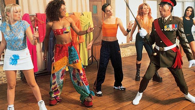 The girls in a scene from Spice World: The Movie.