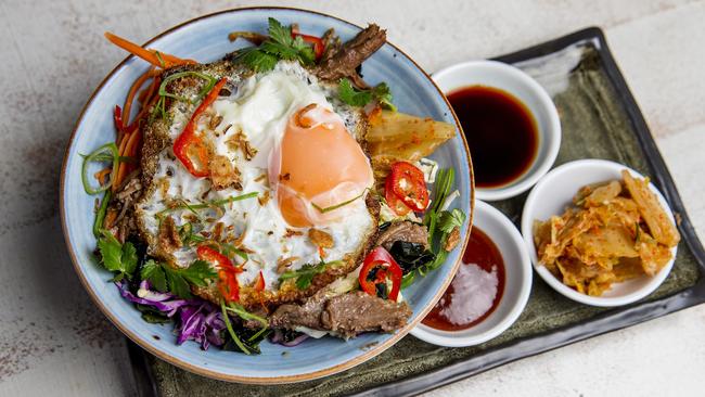 Stones Throw's dish the Bimimbap. Picture: Jerad Williams