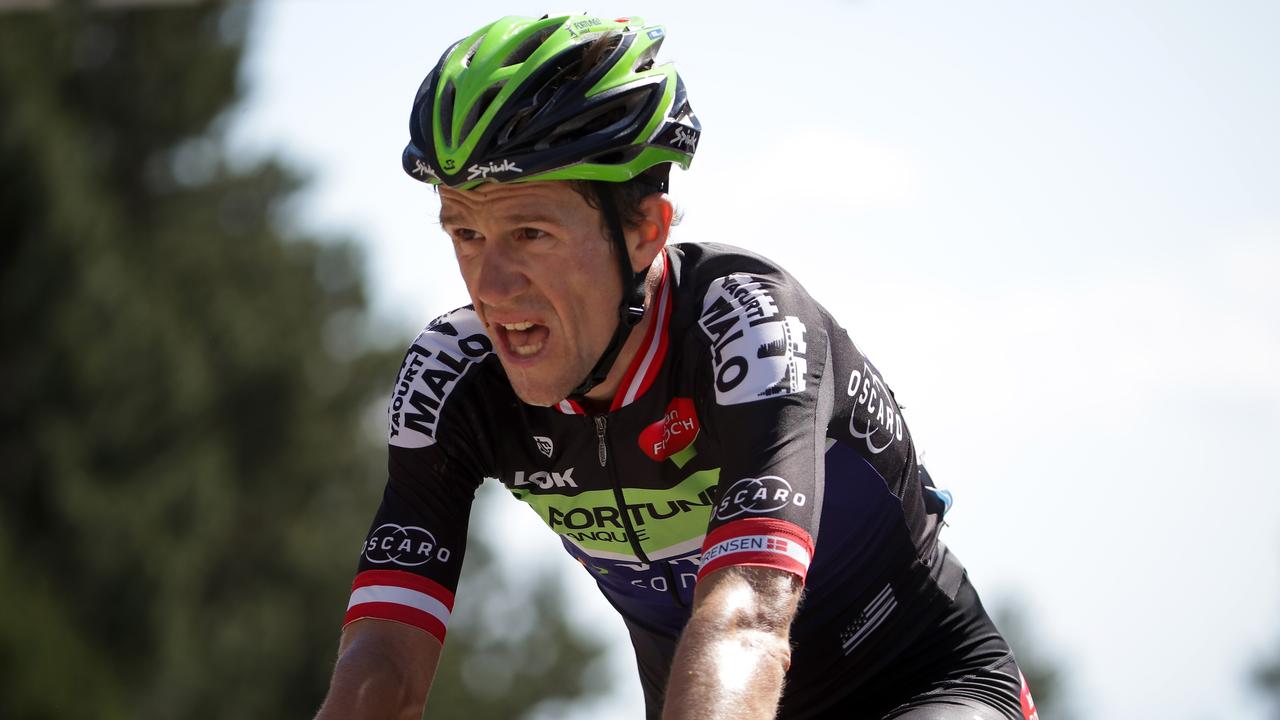 MONTPELLIER, FRANCE - JULY 14: Chris Anker Sorensen of Denmark riding for Fortuneo-Vital Concept crosses the finish line during stage twelve, a 178km stage from Monpellier to Chalet-Reynard near the Mont Ventoux on July 14, 2016 in Montpellier, France. (Photo by Chris Graythen/Getty Images)