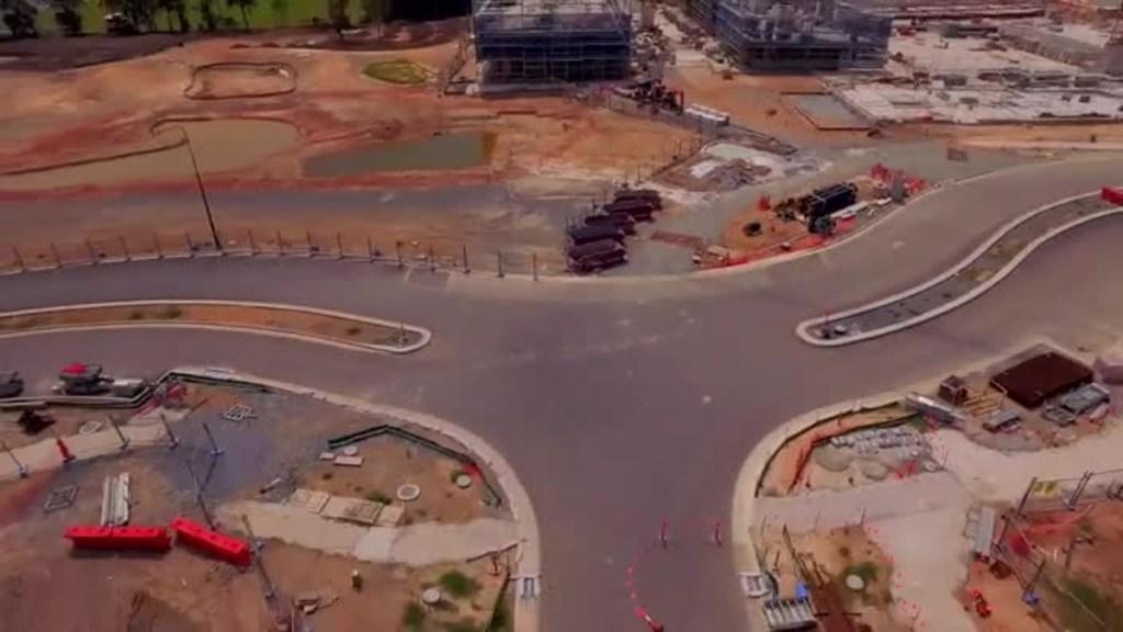 Drone footage shows 2018 Commonwealth Games athletes’ village construction progress