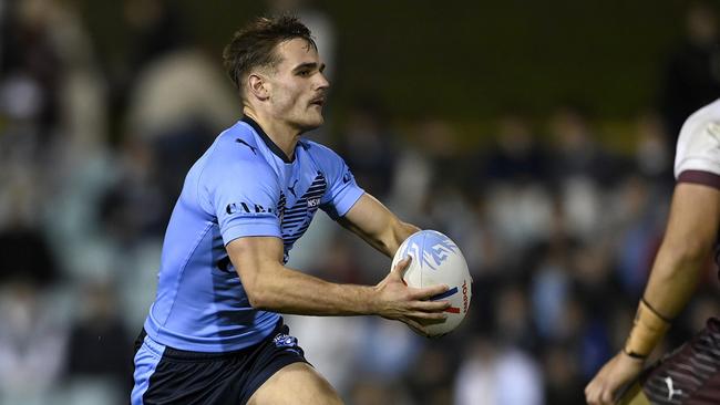 Buchanan in action for the NSW under-19s side. Picture: NRL Photos/Gregg Porteous