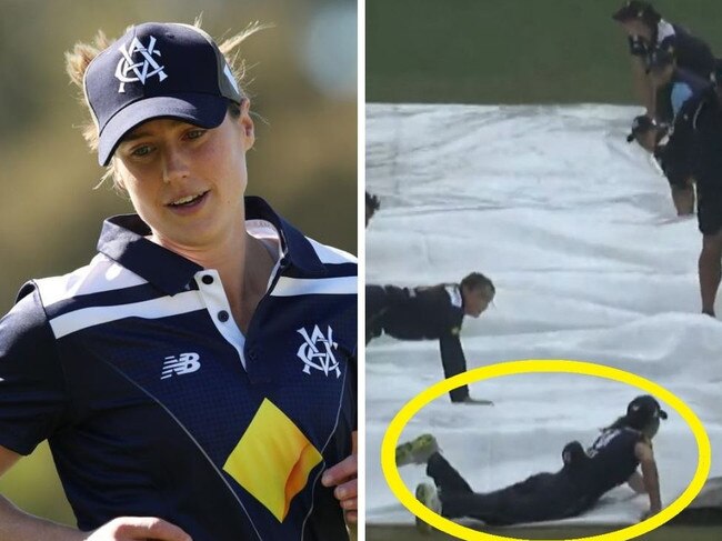 Ellyse Perry put her body on the line to put the covers on.