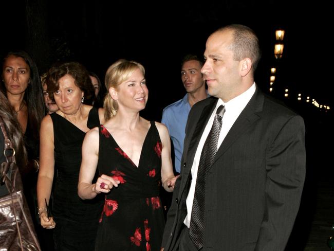 Brandt Joel and Renee Zellweger during the 2005 Venice Film Festival. Picture: WireImage