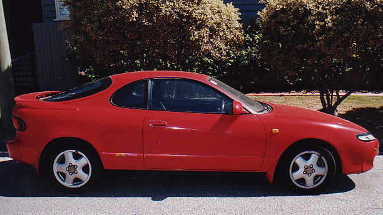 Ian Hogg’s red Toyota Celica was found at Palm Beach.