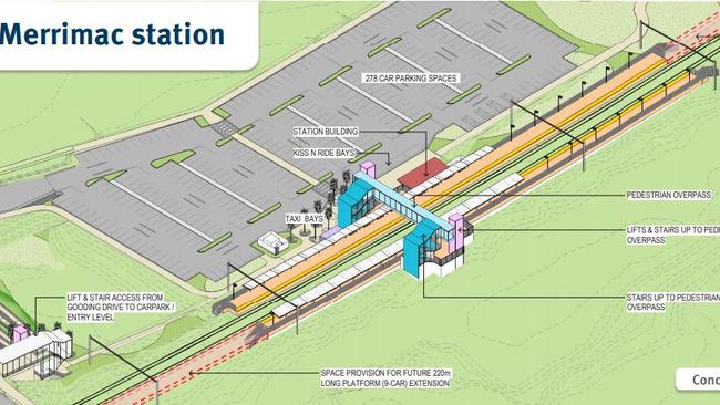 The proposed design of the Merrimac station.