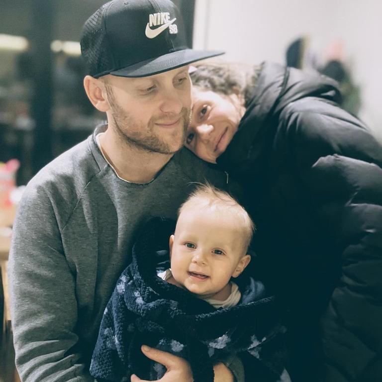 Gary Ablett, Jordan Ablett and their son Levi. Picture: Instagram