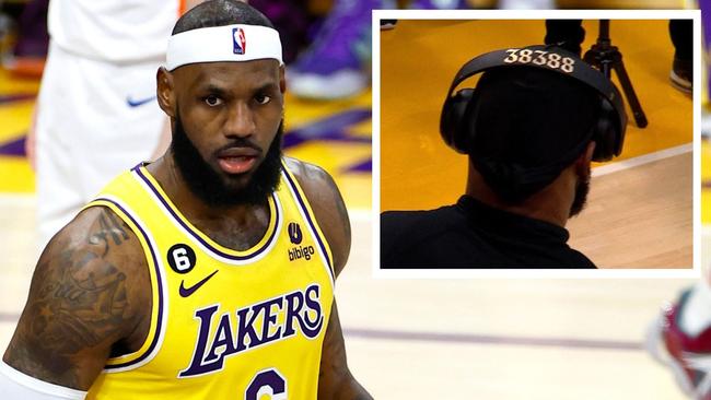 LeBron James wants the record tonight. Photo: Getty Images and Twitter